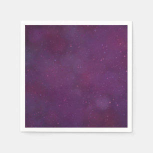 Purple star sky napkin