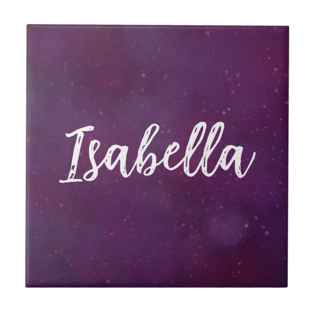 Purple star sky tile (Front)