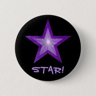 Purple Star 'STAR!' button black