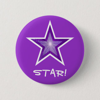 Purple Star 'STAR!' button purple