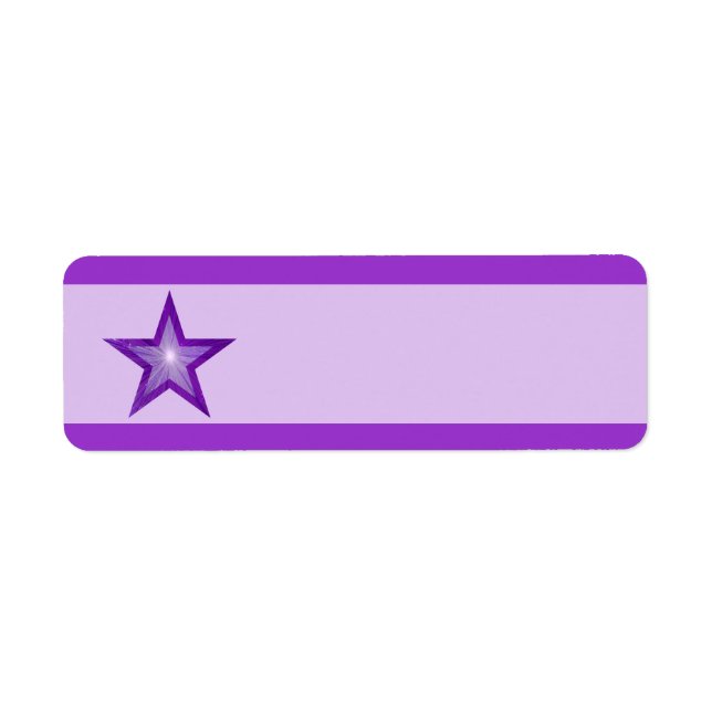 Purple Star stripe small pale purple plain (Front)
