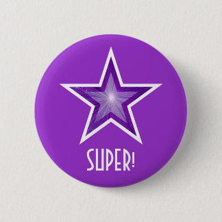 Purple Star 'SUPER!' button purple
