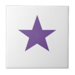 Purple Star Tile<br><div class="desc">Purple Star Ceramic Tile.  Stars are always in fashion!</div>