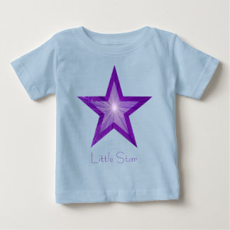 Purple Star two tone 'Little Star' infant creeper