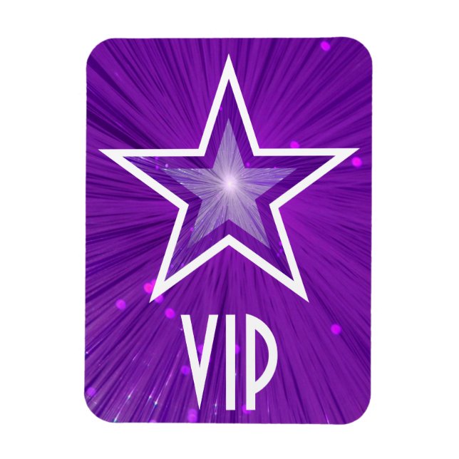 Purple Star 'VIP' flexible magnet (Vertical)