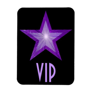 Purple Star 'VIP' flexible magnet black