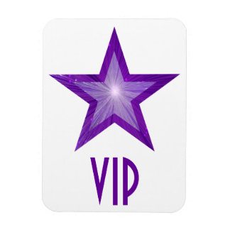 Purple Star 'VIP' flexible magnet white