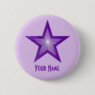 Purple Star 'Your Name' button pale purple