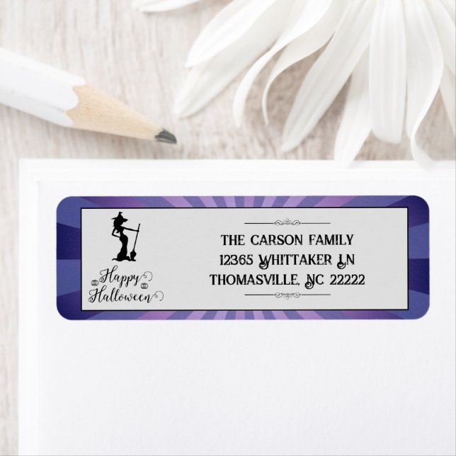 Purple Starburst Witch Halloween (Insitu)