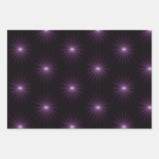 Purple Starburst  Wrapping Paper Sheet