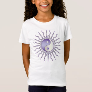 Purple Starburst Yin Yang T-Shirt