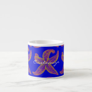 purple starfish Thunder_Cove blue Espresso Cup