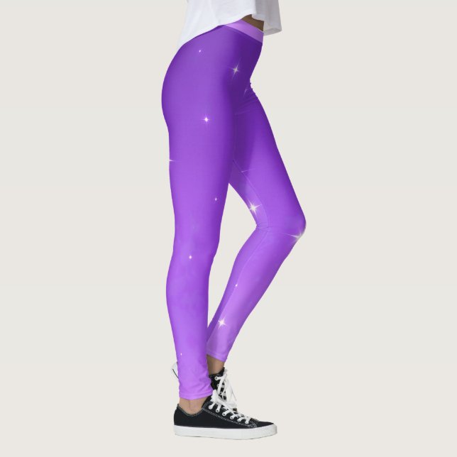 "PURPLE STARLITE" - ACTIVEWEAR LEGGINGS (Right)