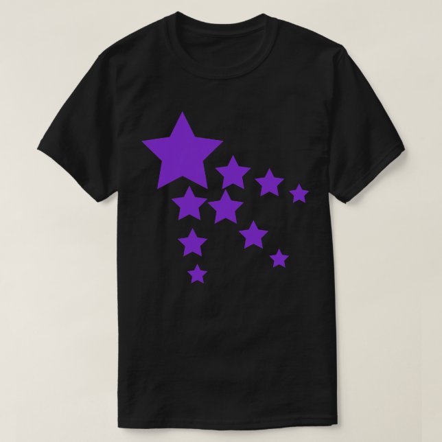 Purple Stars 1 T-Shirt (Design Front)