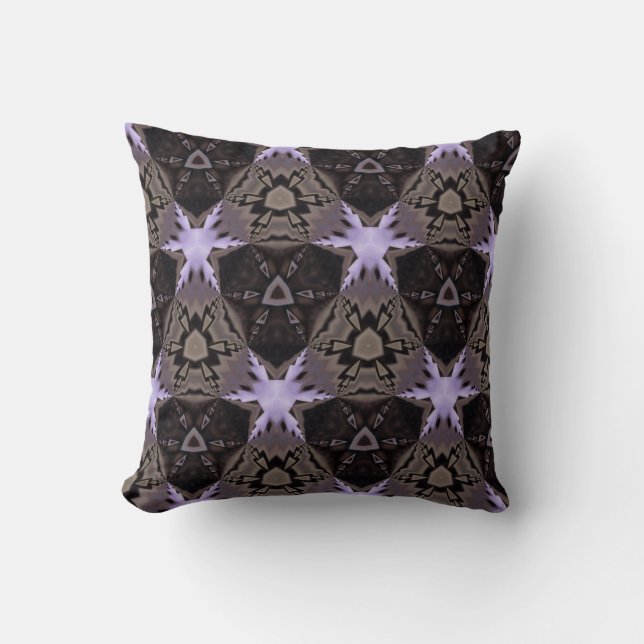 Purple Stars American MoJo Pillow (Front)