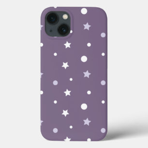 Purple Stars iPhone 13 Case