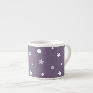 Purple Stars Espresso Cup