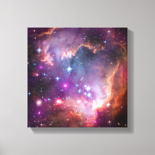 Purple Stars Galaxy Space Astronomy Canvas Print