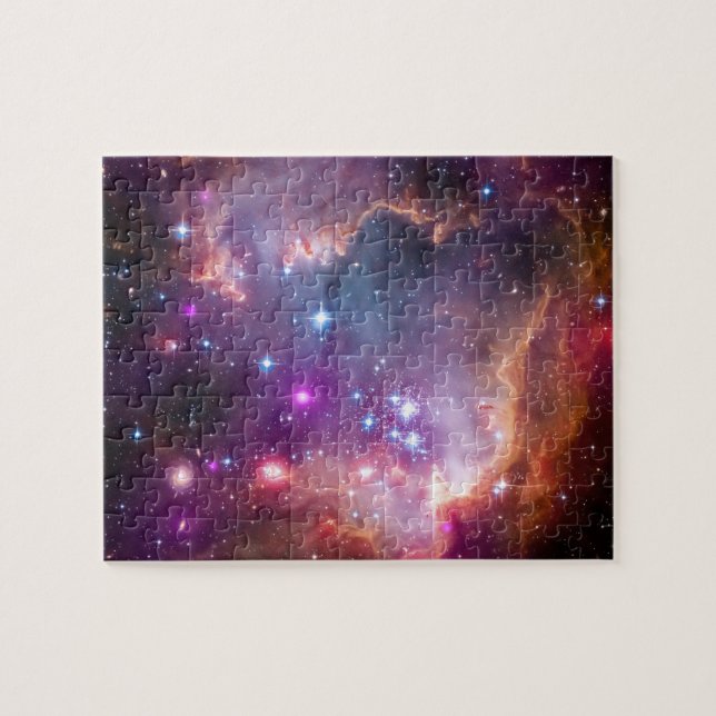 Purple Stars Galaxy Space Astronomy Jigsaw Puzzle (Horizontal)