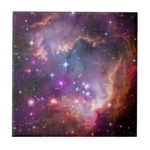 Purple Stars Galaxy Space Astronomy Tile