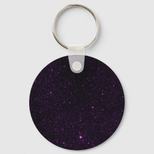 Purple Stars Key Ring