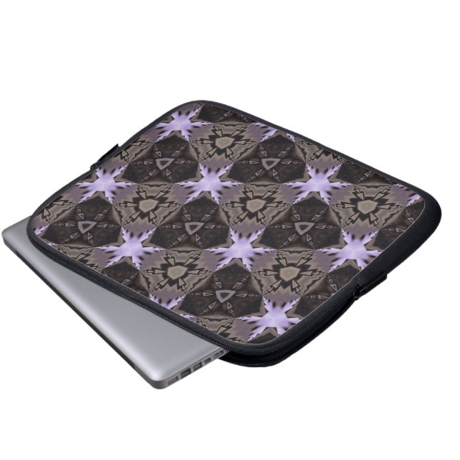Purple Stars Laptop Sleeve (Front Bottom)