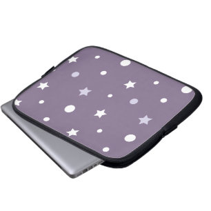 Purple Stars Laptop Sleeve