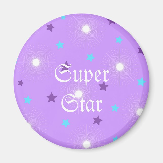 Purple stars - Magnet (Front)
