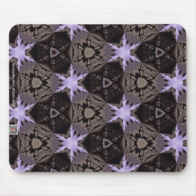 Purple Stars Mouse Pad (Front)