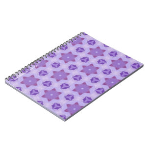 Purple Stars Spiral Notebook