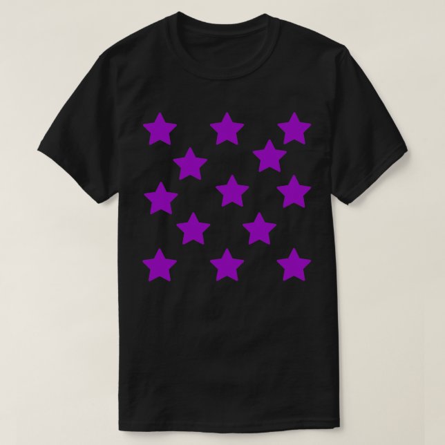 Purple Stars T-Shirt (Design Front)