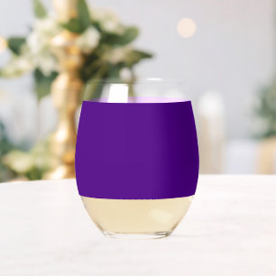 Purple Stemless Wine Glass - Drinkware Set
