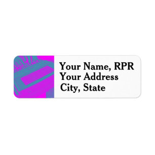 Purple Steno Machine Court Reporter Business Card