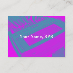 Purple Steno Machine Court Reporter Business Card