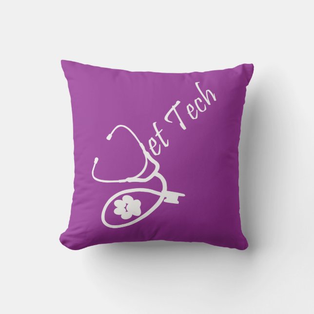 PURPLE STETHOSCOPE PILLOW (Front)