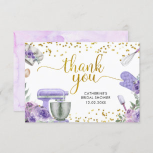 Purple Stock the Kitchen Thank You Card