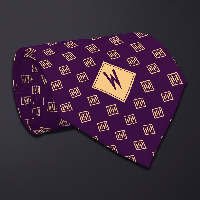 Purple Stockbroker Trader Candlestick Chart Tie (Creator Uploaded)