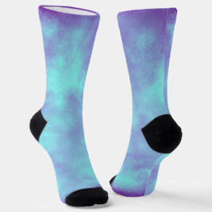 Purple Storm Cloud Effect Sustainable Crew Sock