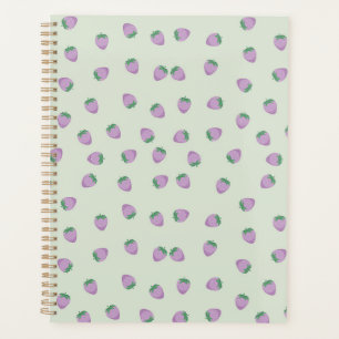 Purple Strawberries Pattern Planner