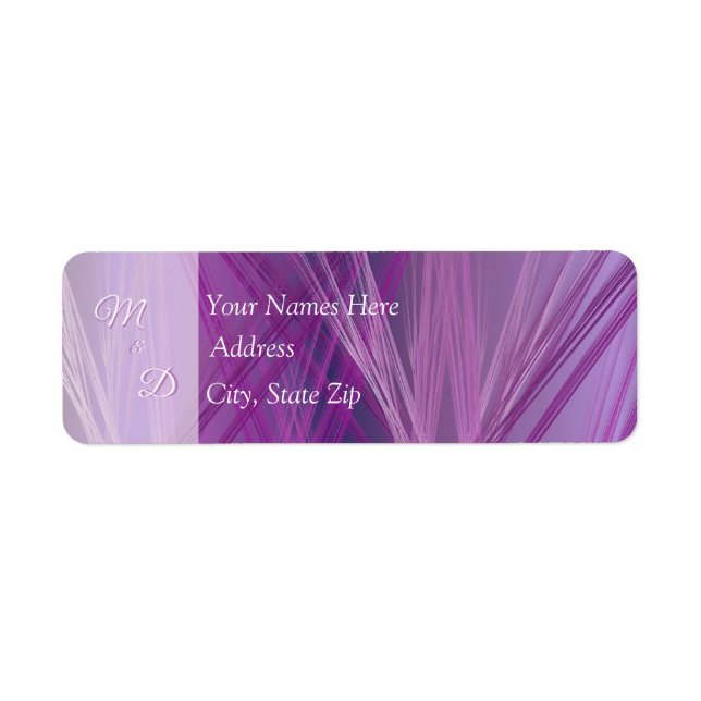Purple Streaks Wedding (Front)