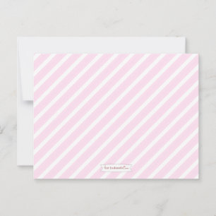 Purple Stripe Baby Shower Advice for Mummy to Be Card