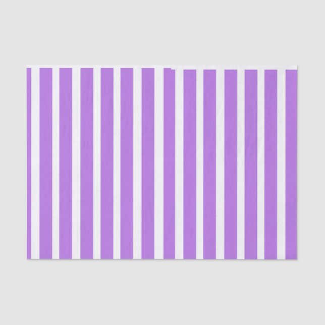 Purple Stripe Party Gift  Tissue Paper (Front)