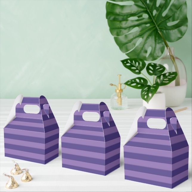 Purple stripe pattern Gable box (Multiple)