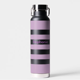Purple Stripe Water Bottle