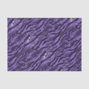 Purple Striped Camo Tissue Paper
