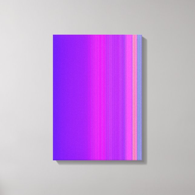 Purple striped canvas print (Front)