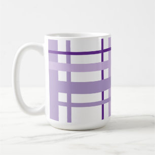 Purple Striped Pattern Coffee Mug