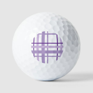 Purple Striped Pattern Golf Balls
