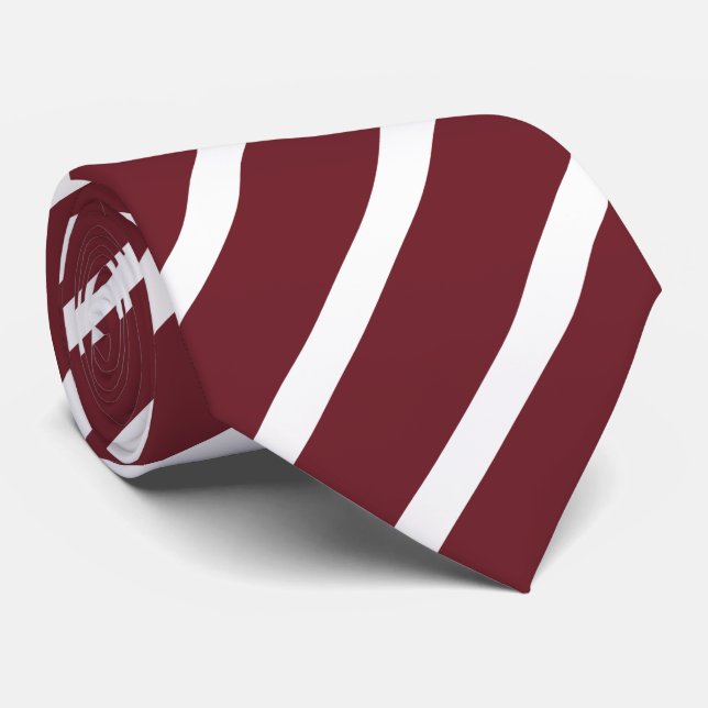 purple striped tie (Rolled)