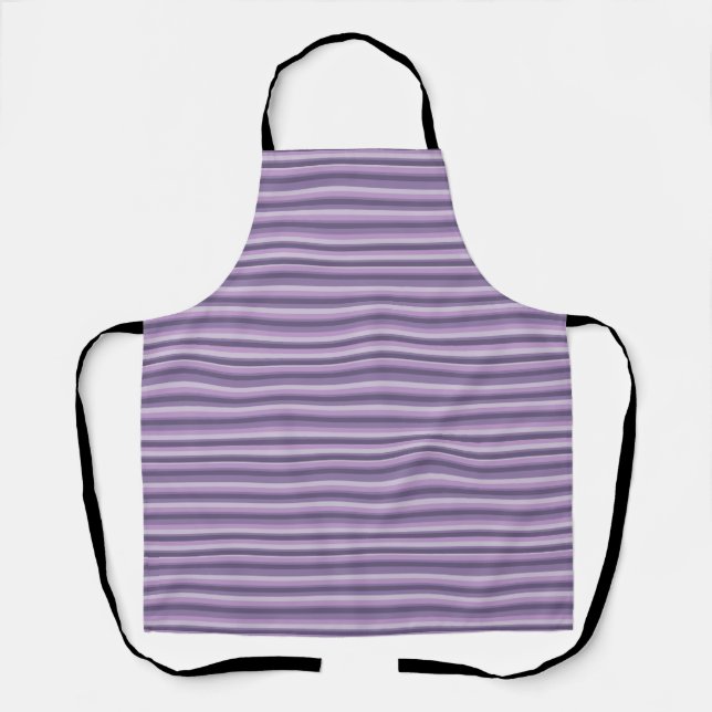 Purple stripes apron (Front)